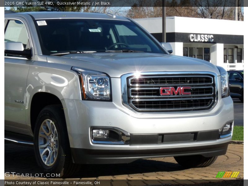 Quicksilver Metallic / Jet Black 2016 GMC Yukon SLE 4WD