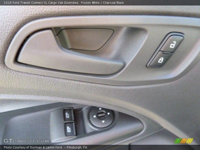 Frozen White / Charcoal Black 2016 Ford Transit Connect XL Cargo Van Extended
