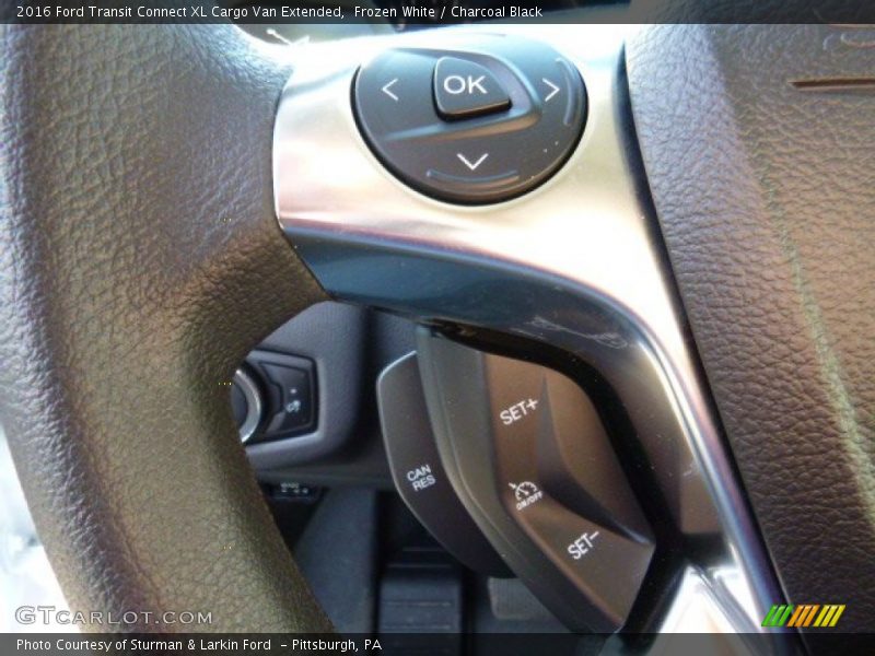 Frozen White / Charcoal Black 2016 Ford Transit Connect XL Cargo Van Extended