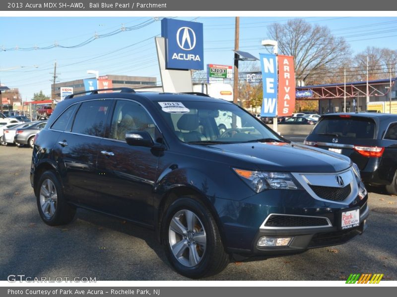 Bali Blue Pearl / Parchment 2013 Acura MDX SH-AWD