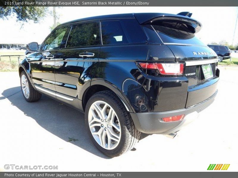 Santorini Black Metalllic / Ebony/Ebony 2016 Land Rover Range Rover Evoque HSE