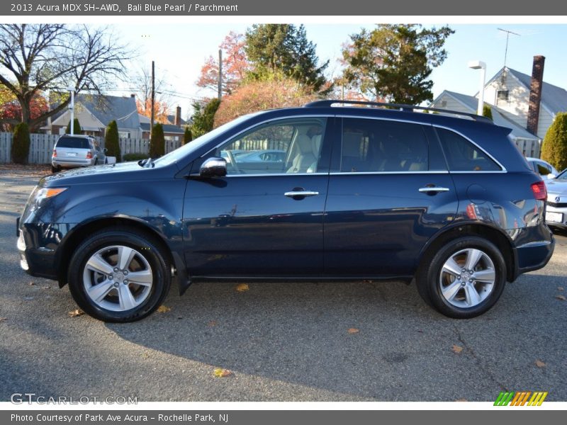 Bali Blue Pearl / Parchment 2013 Acura MDX SH-AWD