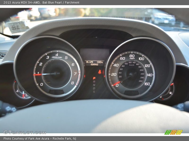 Bali Blue Pearl / Parchment 2013 Acura MDX SH-AWD