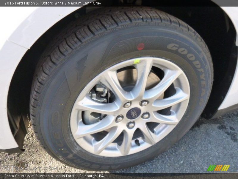 Oxford White / Medium Earth Gray 2016 Ford Fusion S