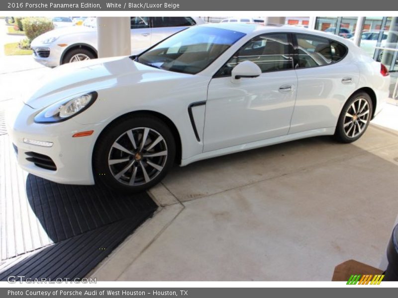 White / Black/Luxor Beige 2016 Porsche Panamera Edition