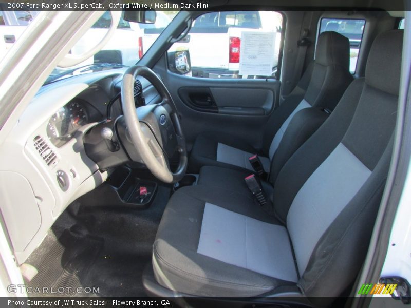 Oxford White / Medium Dark Flint 2007 Ford Ranger XL SuperCab