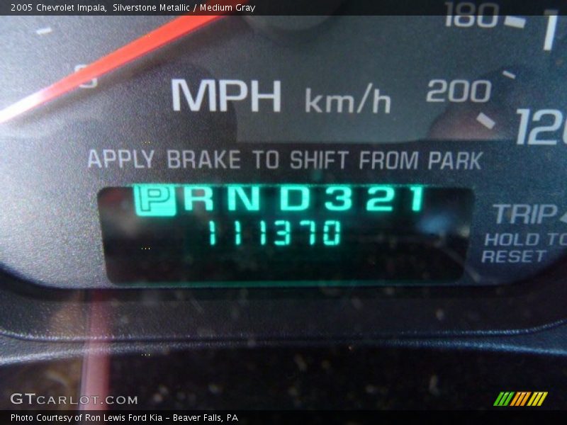 Silverstone Metallic / Medium Gray 2005 Chevrolet Impala