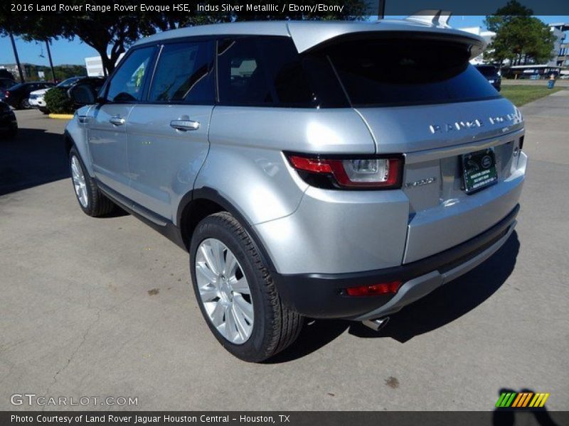 Indus Silver Metalllic / Ebony/Ebony 2016 Land Rover Range Rover Evoque HSE
