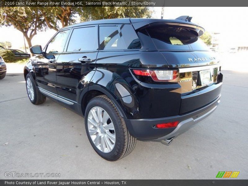 Santorini Black Metalllic / Ebony/Ebony 2016 Land Rover Range Rover Evoque HSE