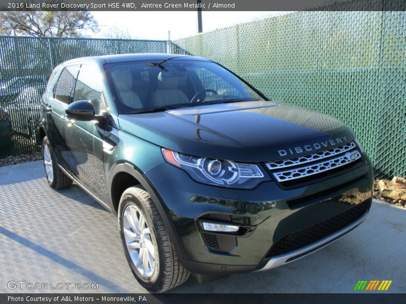 Aintree Green Metallic / Almond 2016 Land Rover Discovery Sport HSE 4WD