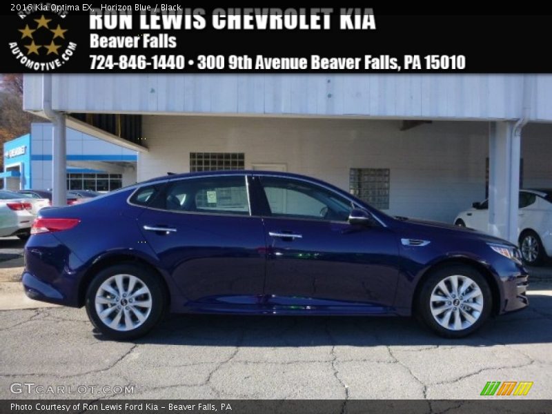 Horizon Blue / Black 2016 Kia Optima EX