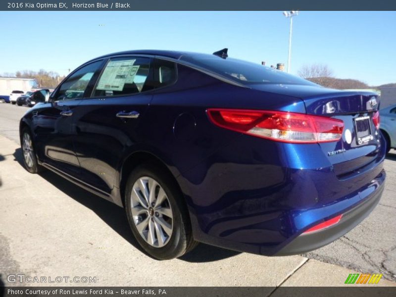 Horizon Blue / Black 2016 Kia Optima EX