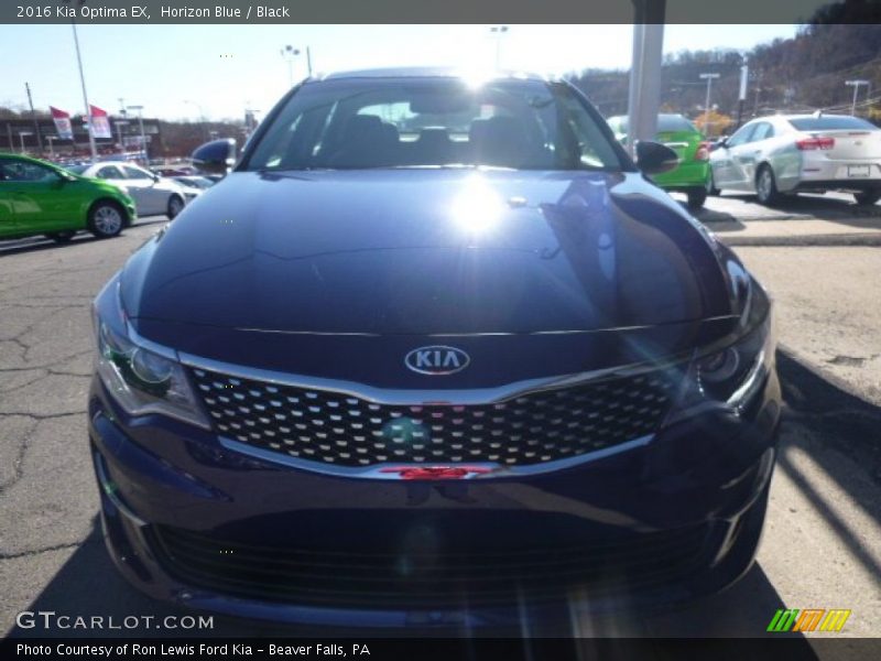 Horizon Blue / Black 2016 Kia Optima EX