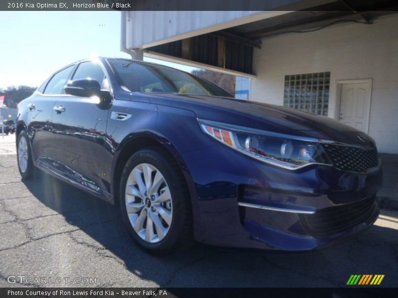 Horizon Blue / Black 2016 Kia Optima EX