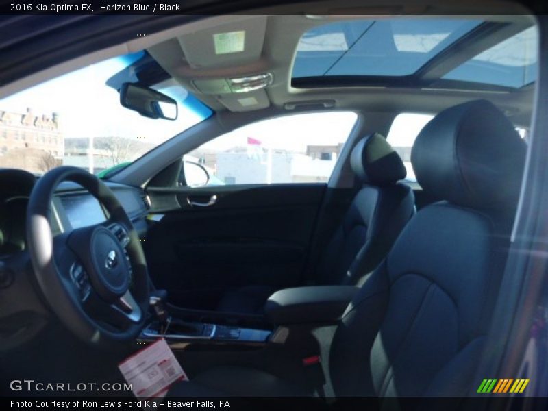 Horizon Blue / Black 2016 Kia Optima EX