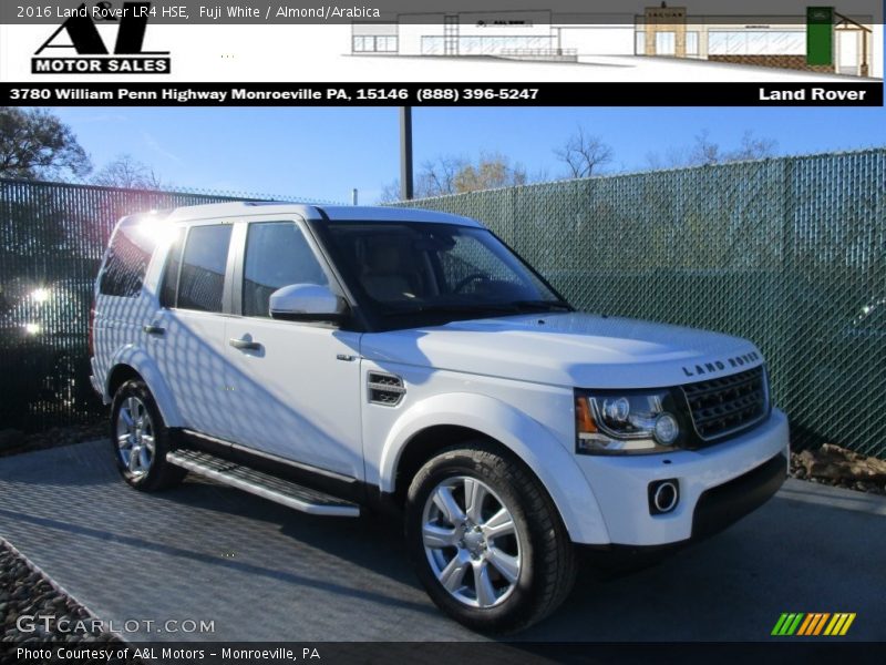 Fuji White / Almond/Arabica 2016 Land Rover LR4 HSE