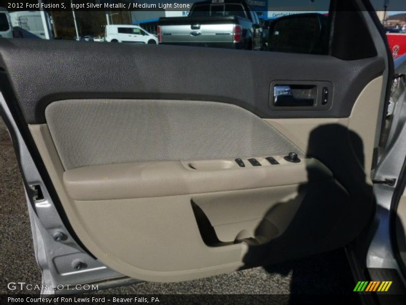 Ingot Silver Metallic / Medium Light Stone 2012 Ford Fusion S