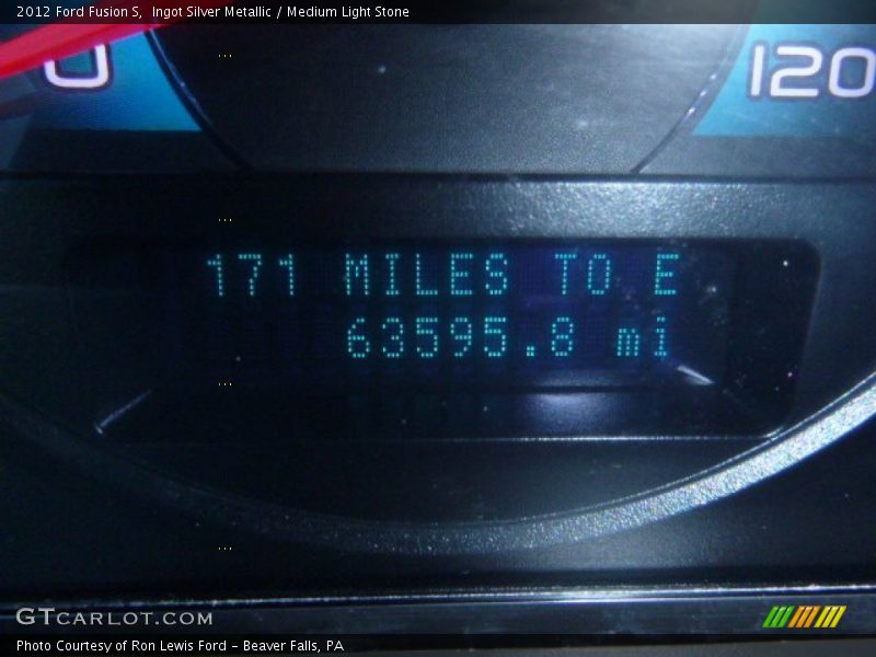 Ingot Silver Metallic / Medium Light Stone 2012 Ford Fusion S
