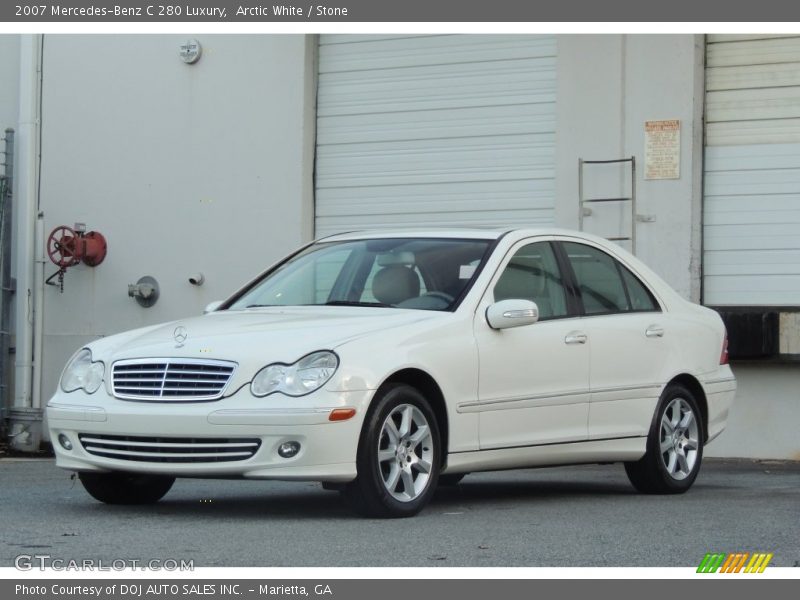 Arctic White / Stone 2007 Mercedes-Benz C 280 Luxury