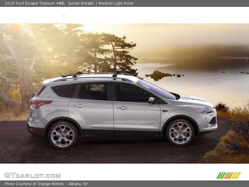 Sunset Metallic / Medium Light Stone 2016 Ford Escape Titanium 4WD