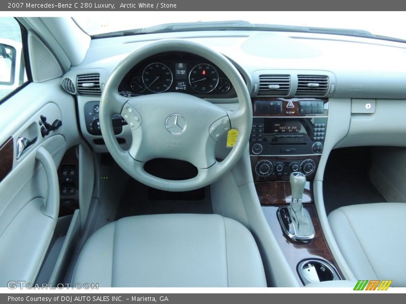 Arctic White / Stone 2007 Mercedes-Benz C 280 Luxury