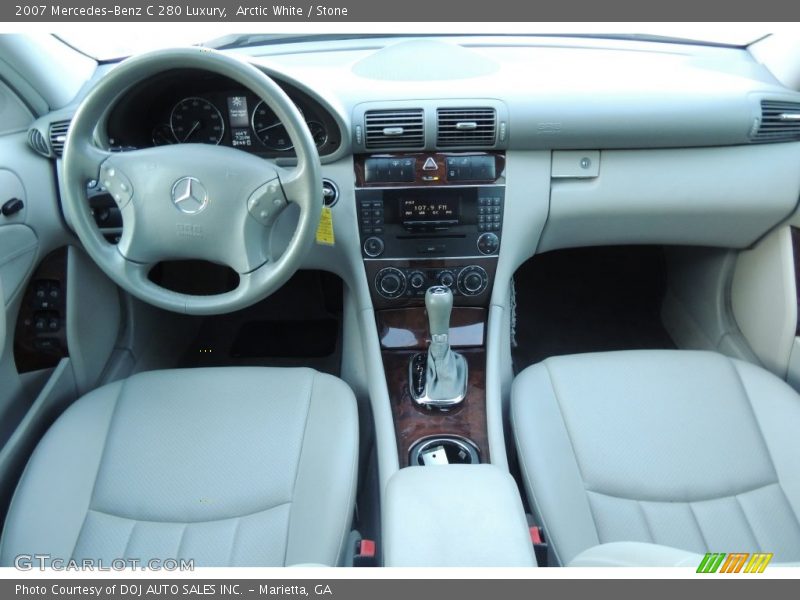 Arctic White / Stone 2007 Mercedes-Benz C 280 Luxury