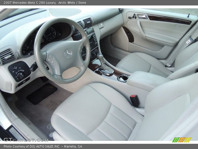 Arctic White / Stone 2007 Mercedes-Benz C 280 Luxury