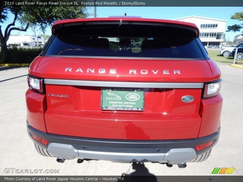 Firenze Red Metalllic / Ebony/Ebony 2016 Land Rover Range Rover Evoque SE