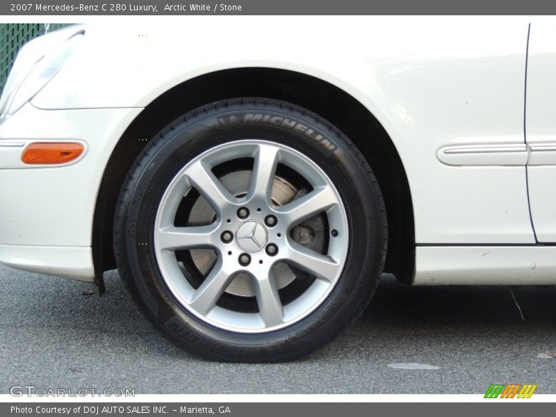 Arctic White / Stone 2007 Mercedes-Benz C 280 Luxury
