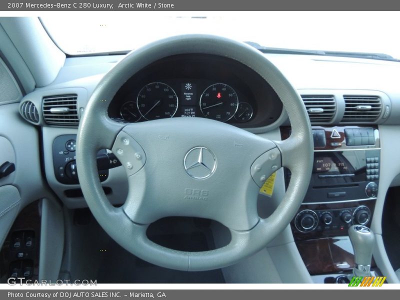Arctic White / Stone 2007 Mercedes-Benz C 280 Luxury