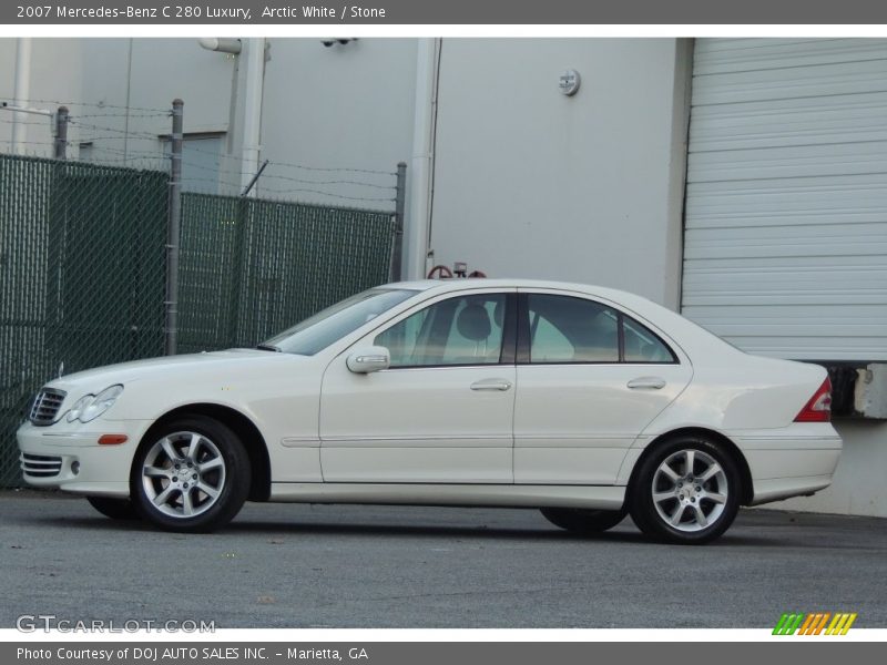 Arctic White / Stone 2007 Mercedes-Benz C 280 Luxury