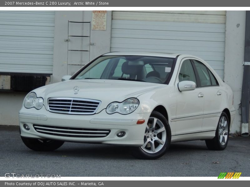 Arctic White / Stone 2007 Mercedes-Benz C 280 Luxury