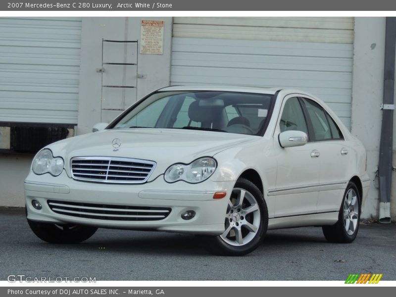 Arctic White / Stone 2007 Mercedes-Benz C 280 Luxury