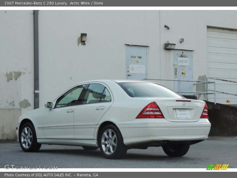 Arctic White / Stone 2007 Mercedes-Benz C 280 Luxury
