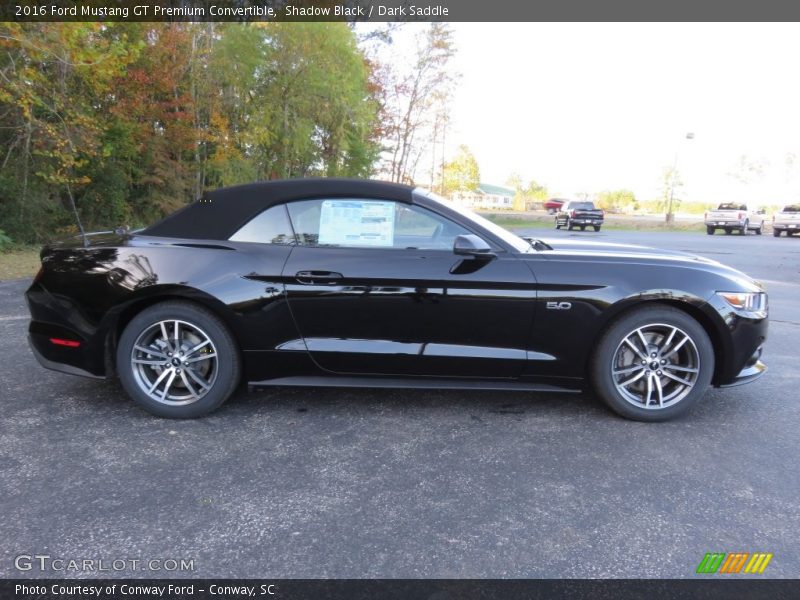 Shadow Black / Dark Saddle 2016 Ford Mustang GT Premium Convertible