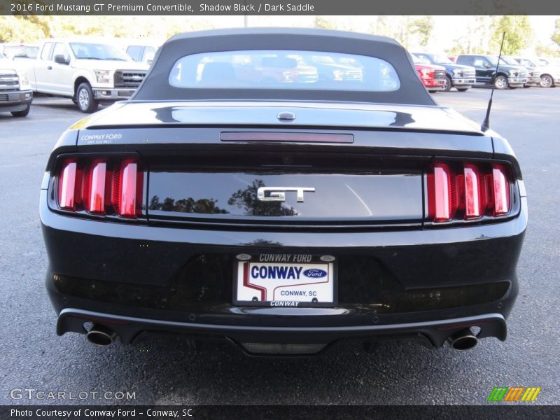 Shadow Black / Dark Saddle 2016 Ford Mustang GT Premium Convertible