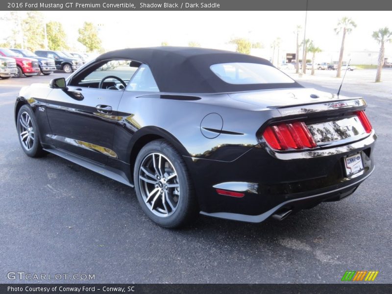 Shadow Black / Dark Saddle 2016 Ford Mustang GT Premium Convertible