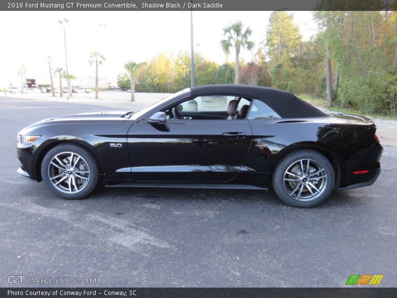 Shadow Black / Dark Saddle 2016 Ford Mustang GT Premium Convertible