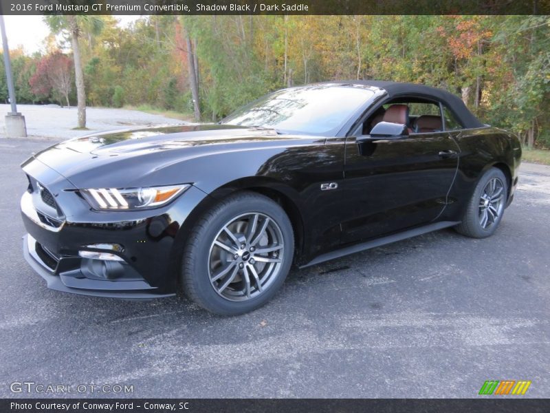 Shadow Black / Dark Saddle 2016 Ford Mustang GT Premium Convertible