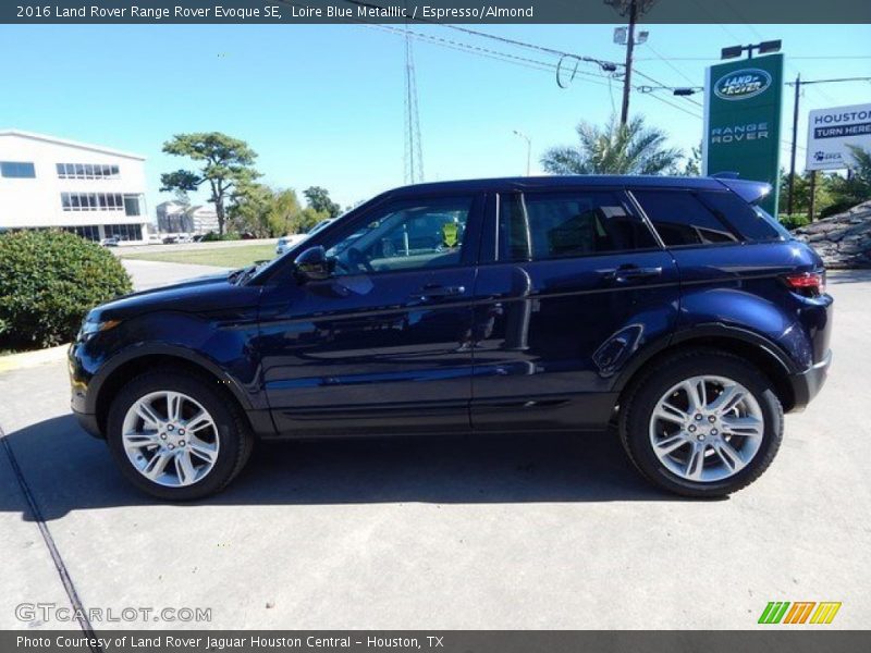 Loire Blue Metalllic / Espresso/Almond 2016 Land Rover Range Rover Evoque SE