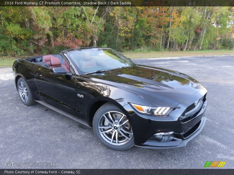 Shadow Black / Dark Saddle 2016 Ford Mustang GT Premium Convertible
