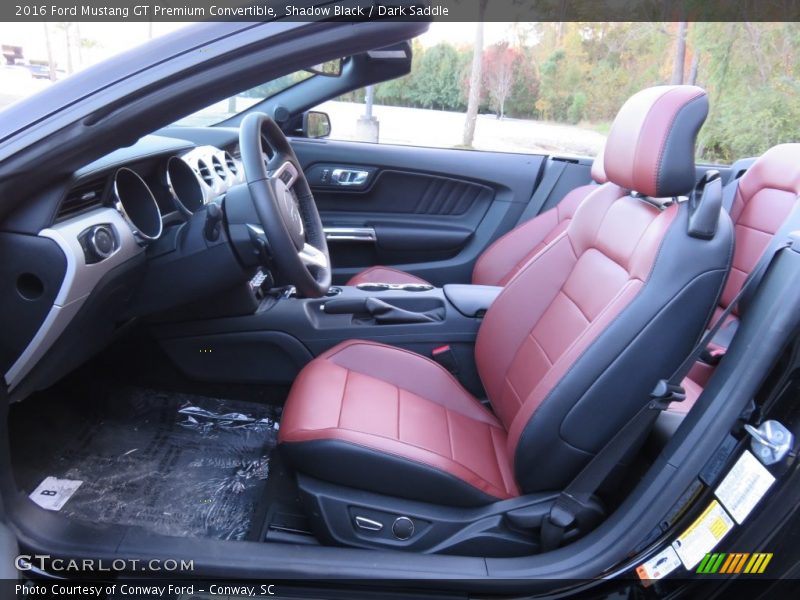 Front Seat of 2016 Mustang GT Premium Convertible