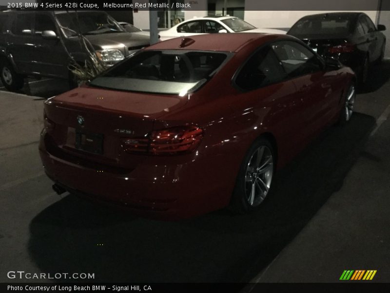 Melbourne Red Metallic / Black 2015 BMW 4 Series 428i Coupe