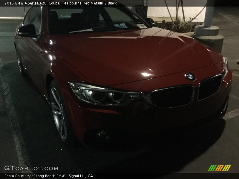 Melbourne Red Metallic / Black 2015 BMW 4 Series 428i Coupe