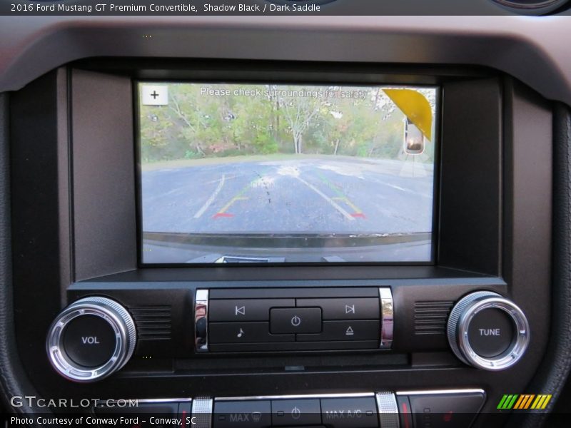 Controls of 2016 Mustang GT Premium Convertible