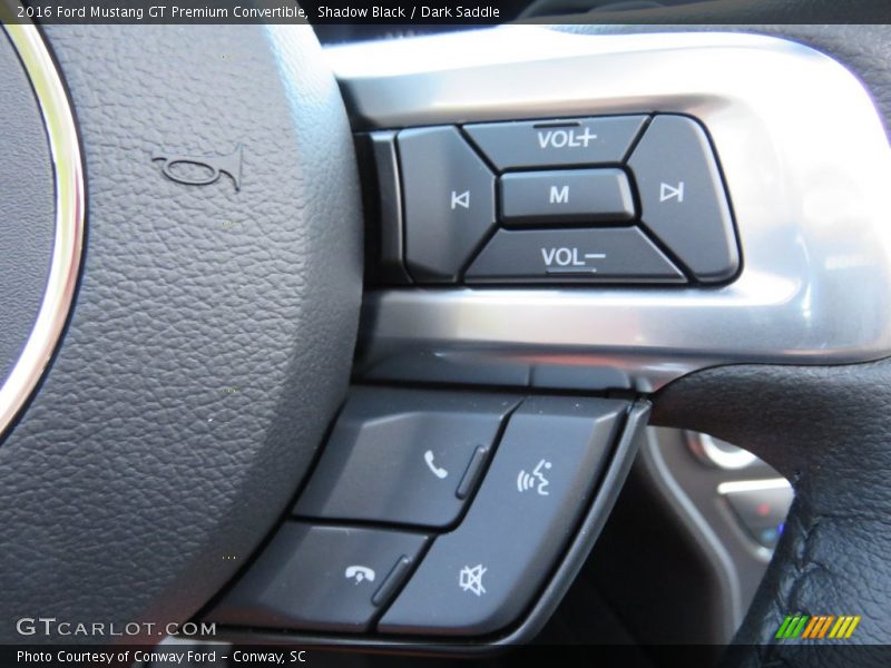 Controls of 2016 Mustang GT Premium Convertible