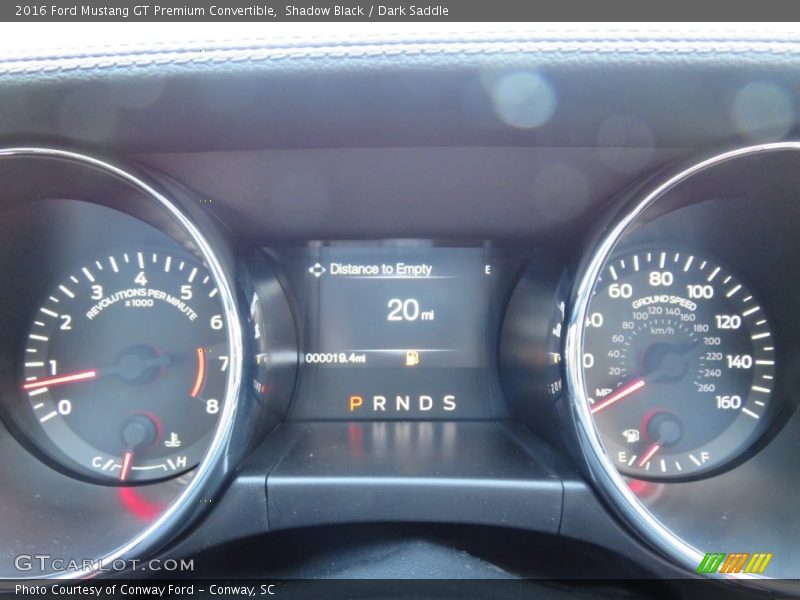 Shadow Black / Dark Saddle 2016 Ford Mustang GT Premium Convertible