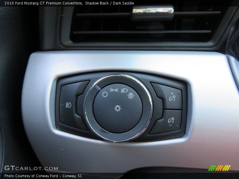 Shadow Black / Dark Saddle 2016 Ford Mustang GT Premium Convertible
