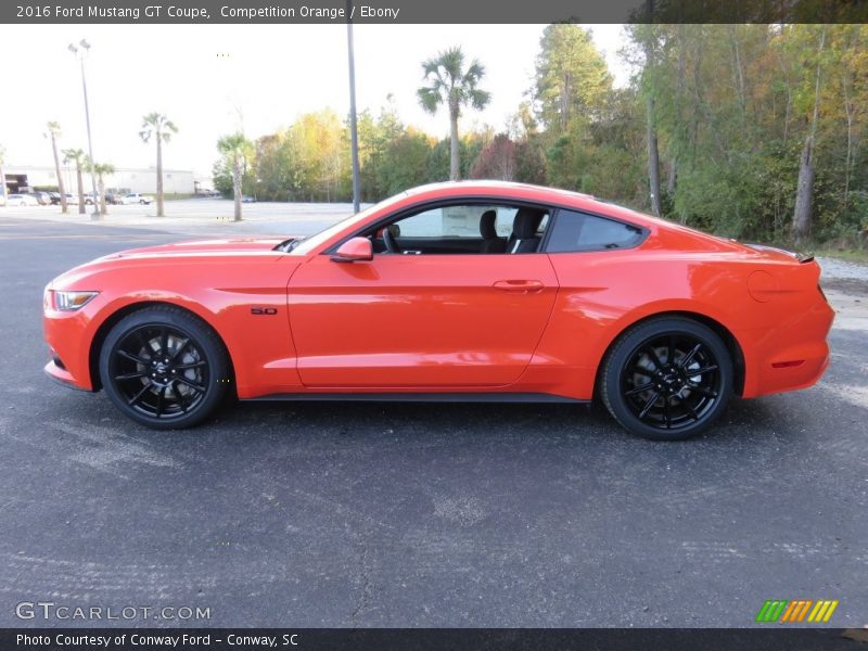 Competition Orange / Ebony 2016 Ford Mustang GT Coupe