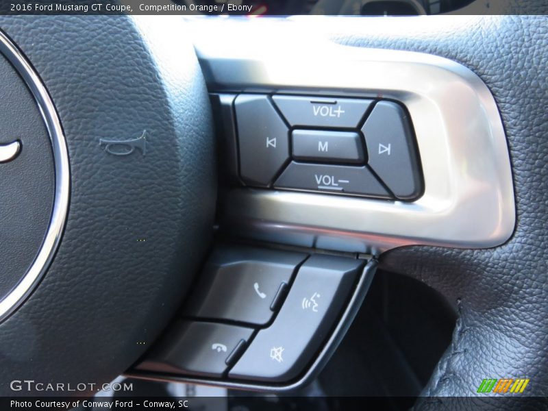 Controls of 2016 Mustang GT Coupe